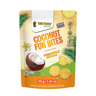 TUSKER ORGNC COCONUT FUN BITES PINEAPPLE 40G