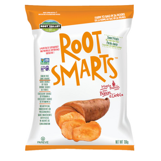 ROOT SMARTS ROOT CHIPS SWEET POTATO MAPLE BACON 136G