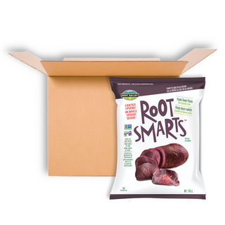 ROOT SMARTS ROOT CHIPS PURPLE SWEET POTATO 136G CS15