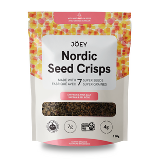 JOEY NORDIC SEED CRISPS SAFFRON & PINK SALT 110G