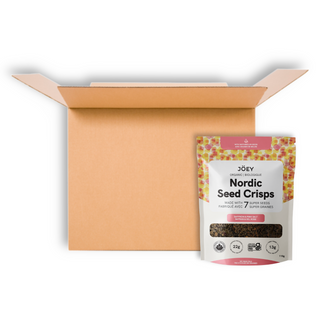 JOEY NORDIC SEED CRISPS SAFFRON & PINK SALT 110G CS12