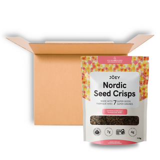 JOEY NORDIC SEED CRISPS SAFFRON & PINK SALT 110G CS12