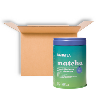 DAVIDSTEA ORGANIC MATCHA TIN BLUEBERRY 65G CS6