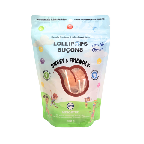 Sweet & Friendly Natural Sugar-Free Erythritol Lollipops