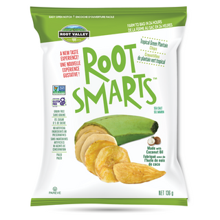 ROOT SMARTS ROOT CHIPS TROPICAL GREEN PLANTAIN 136G