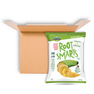 ROOT SMARTS ROOT CHIPS TROPICAL GREEN PLANTAIN 136G CS15