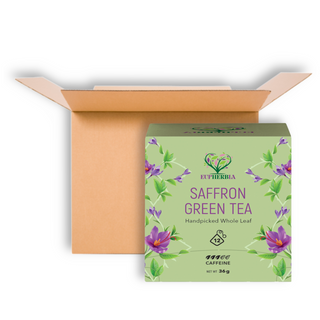 EUPHERBIA SAFFRON TEA SACHETS GREEN 12CT CTN6