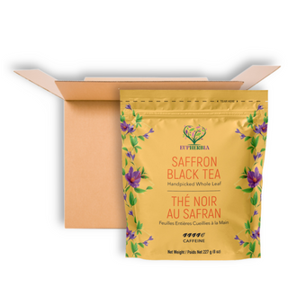 EUPHERBIA SAFFRON TEA POUCH BLACK 227G CS8