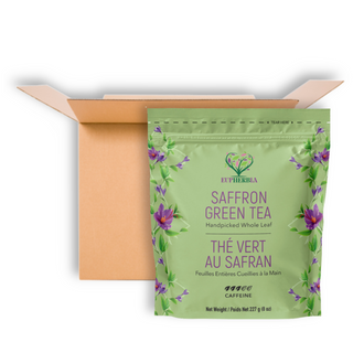 EUPHERBIA SAFFRON TEA POUCH GREEN 227G CS8