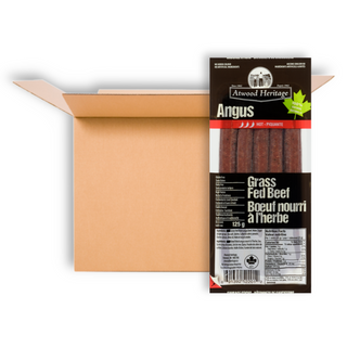 ATWOOD HERITAGE MEAT STICKS BEEF HOT 125G CTN12