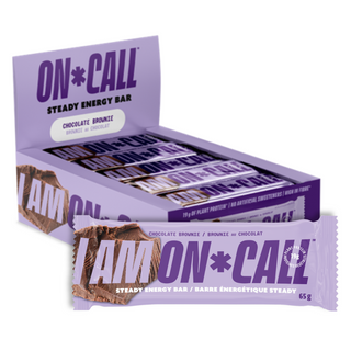 ON CALL ENERGY BAR CHOCOLATE BROWNIE 65G CTN12