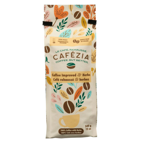 Cafezia Organic Herb-Infused Whole Coffee Beans