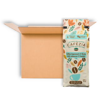 CAFEZIA HERB COFFEE WHOLE BEAN MEDIUM 340G CS6