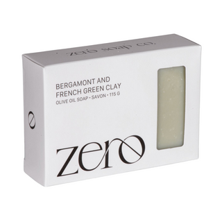 ZERO BAR SOAP BERGAMOT AND FRENCH GREEN CLAY 115G