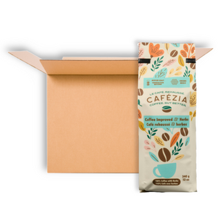 CAFEZIA HERB COFFEE GROUND MEDIUM 340G CS6