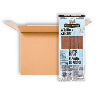 ATWOOD HERITAGE MEAT STICKS WILD BOAR 125G CTN12