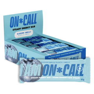 ON CALL ENERGY BAR BLUEBERRY VANILLA 65G CTN12