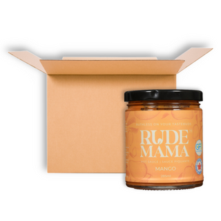 RUDE MAMA HOT SAUCE MANGO 285ML CS6