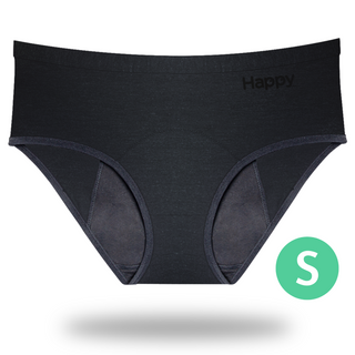 HAPPY NATURAL PERIOD UNDERWEAR KANTA BLACK S 1CT