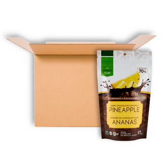 GREEN SUN DARK CHOCO COVERED PINEAPPLE 91G CS10