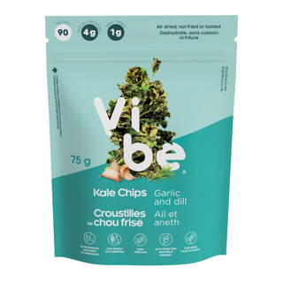 VIBE KALE CHIPS GARLIC AND DILL 75G