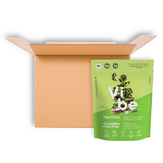 VIBE KALE CHIPS SOUR CREAM 75G CS12