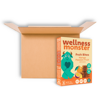 WELLNESS MONSTER FRUIT BITES MANGO PASSION FRUIT 22G 5CT CS6