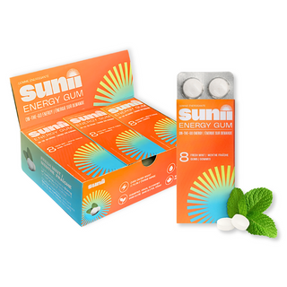 SUNII ENERGY GUM WITH CAFFEINE 8CT CTN12