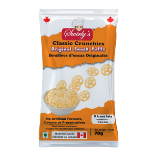 SWIRLY'S SNACK PUFFS CLASSIC CRUNCHIES ORIGINAL 70G