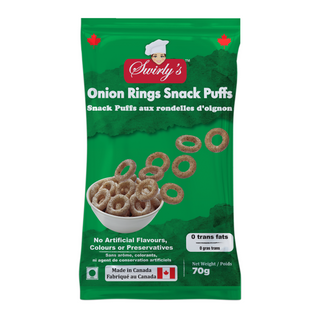 SWIRLY'S SNACK PUFFS ONION RINGS 70G