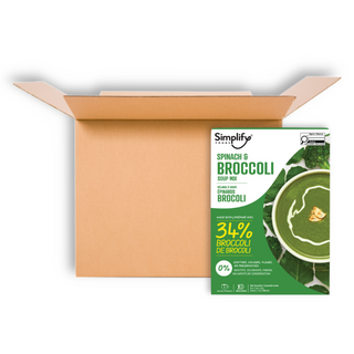 SIMPLIFY FOODS SOUP MIX SPINACH & BROCCOLI 40G CTN8