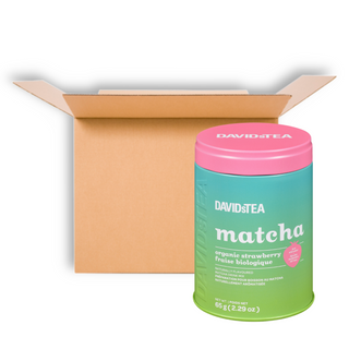 DAVIDSTEA ORGANIC MATCHA TIN STRAWBERRY 65G CS6