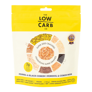 THE LOW CARB CO. SEED CRACKERS - FENNEL & BLACK CUMIN 101G