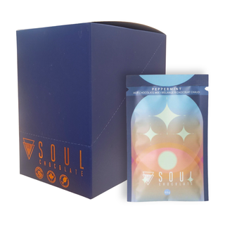 SOUL CHOCOLATE HOT CHOCO POUCH PEPPERMINT 30G CTN10