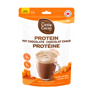 LITTLE CACAO PROTEIN HOT CHOC SALTED CARAMEL 320G