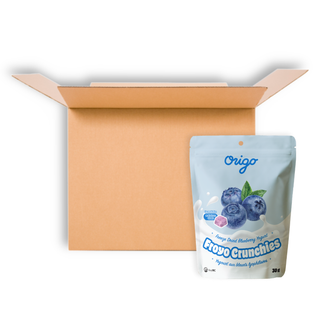 ORIGO FROYO CRUNCHIES BLUEBERRY 30G CS6