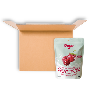 ORIGO FROYO CRUNCHIES RASPBERRY 30G CS6