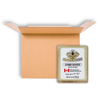 QUEENBEE COMB HONEY 100G CS12