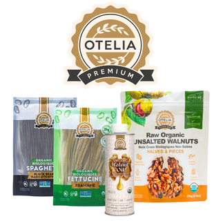 Otelia Premium Organic Walnut Oil, Walnuts, Pasta