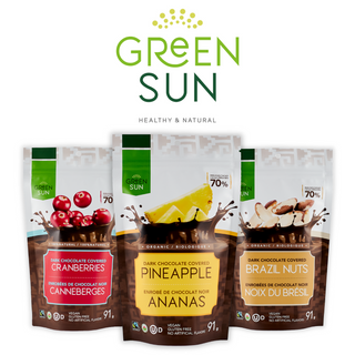 Green Sun Dark Choco Covered Dried Fruits & Nuts