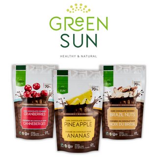 Green Sun Dark Choco Covered Dried Fruits & Nuts