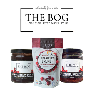 THE BOG Cranberry Drinks, Sauces & Snacks