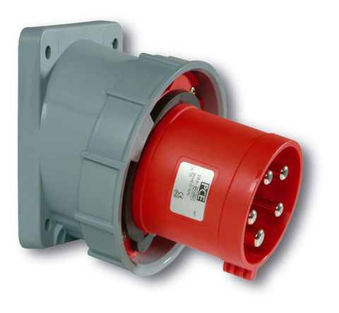 POWER TWIST FLANGED PLUG 125A 5P 6h 400V IP67