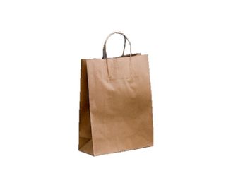 BROWN SML S/HANDLE BAGS 350x260x110 (250