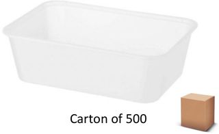 650ml FREEZER NAT. RECT. CONTAINERS (500