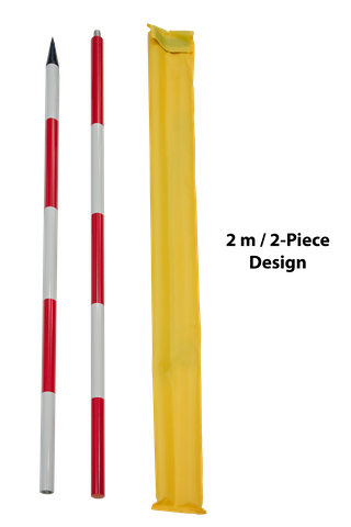 range pole, 2.0 m 2 section