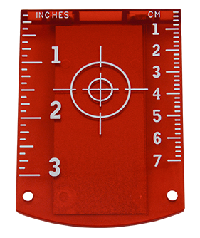 Red magnetic grid target