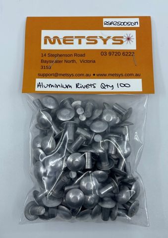 Aluminium survey rivets