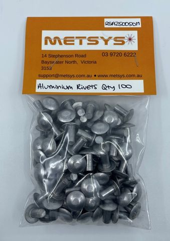 Aluminium survey rivets