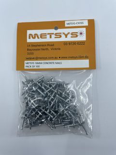 Metsys Concrete Nails 16mm pk100